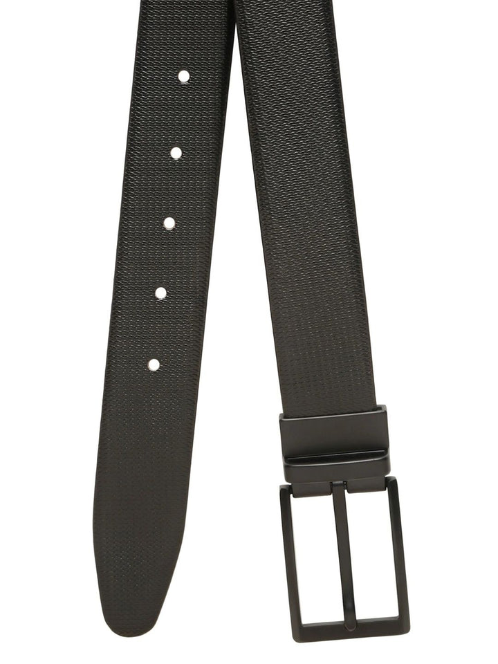 Teakwood Leathers Men Textured Leather Reversible Formal Belt