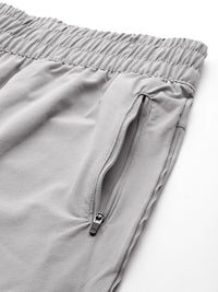 HRX by Hrithik Roshan Men Grey Solid Slim Fit Rapid-Dry Antimicrobial Running Track Pants
