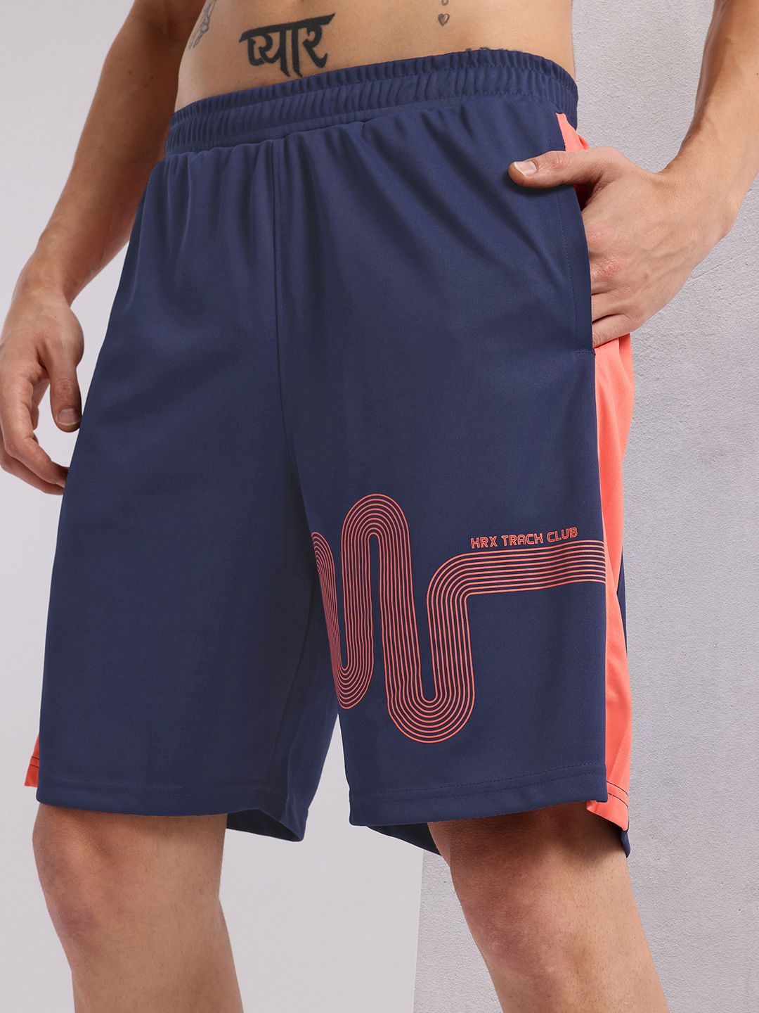 HRX by Hrithik Roshan Men Printed Reflective Rapid Dry Running Shorts