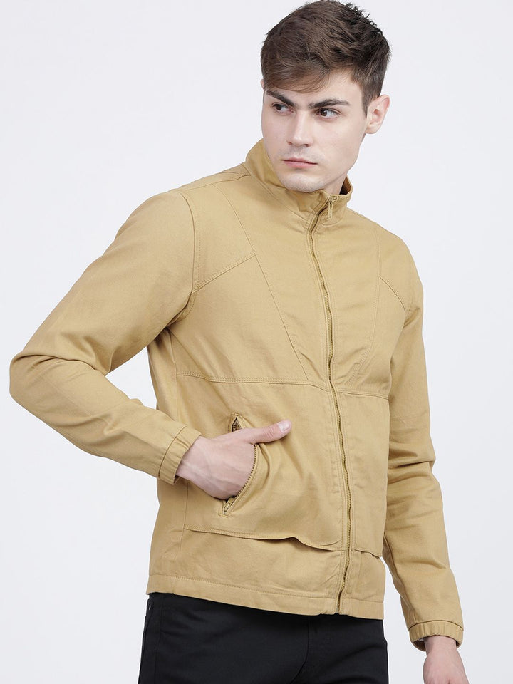 HIGHLANDER Men Khaki Padded Jacket