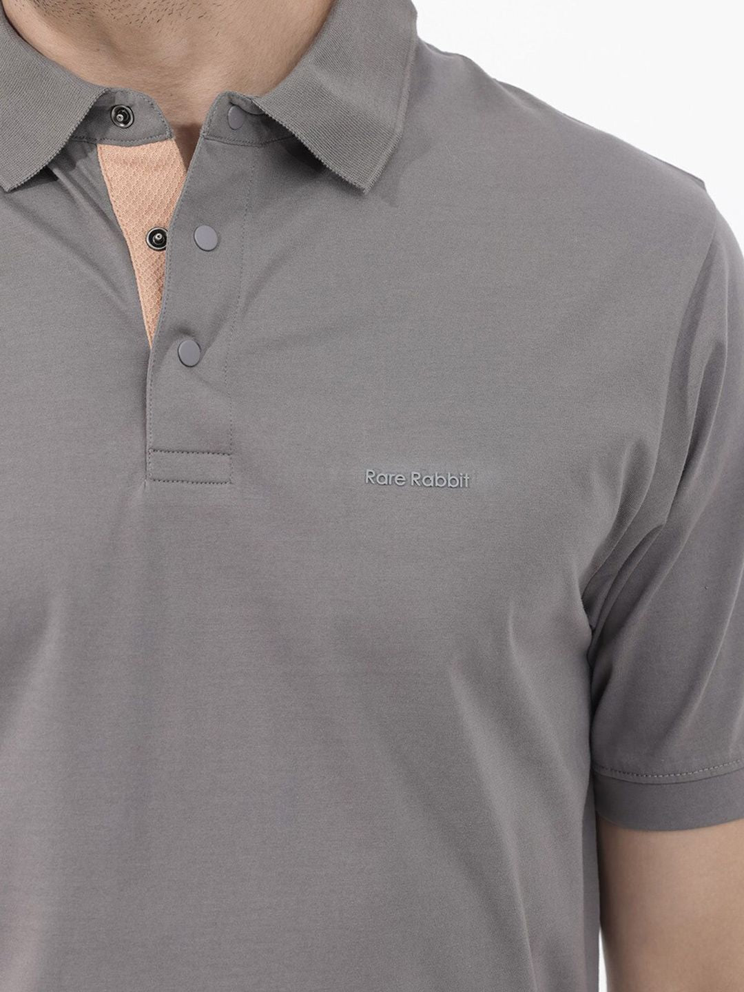 RARE RABBIT Men Keneth Regular Fit Polo Collars T-Shirt