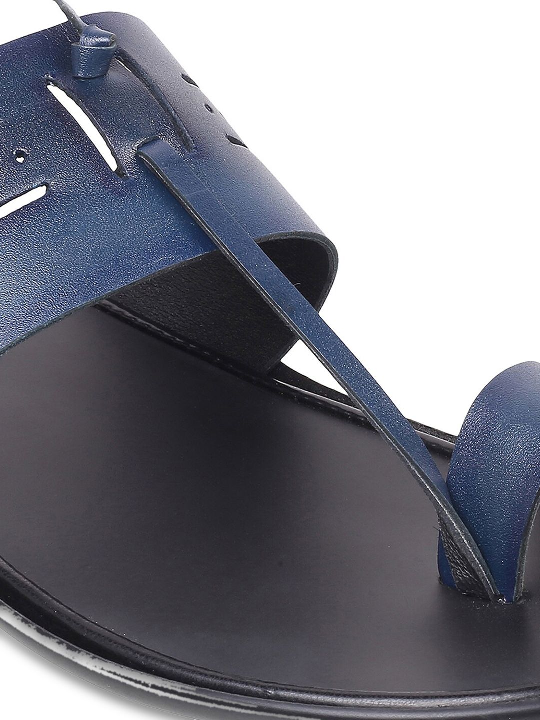 Metro Men Textured Leather Comfort Sandals