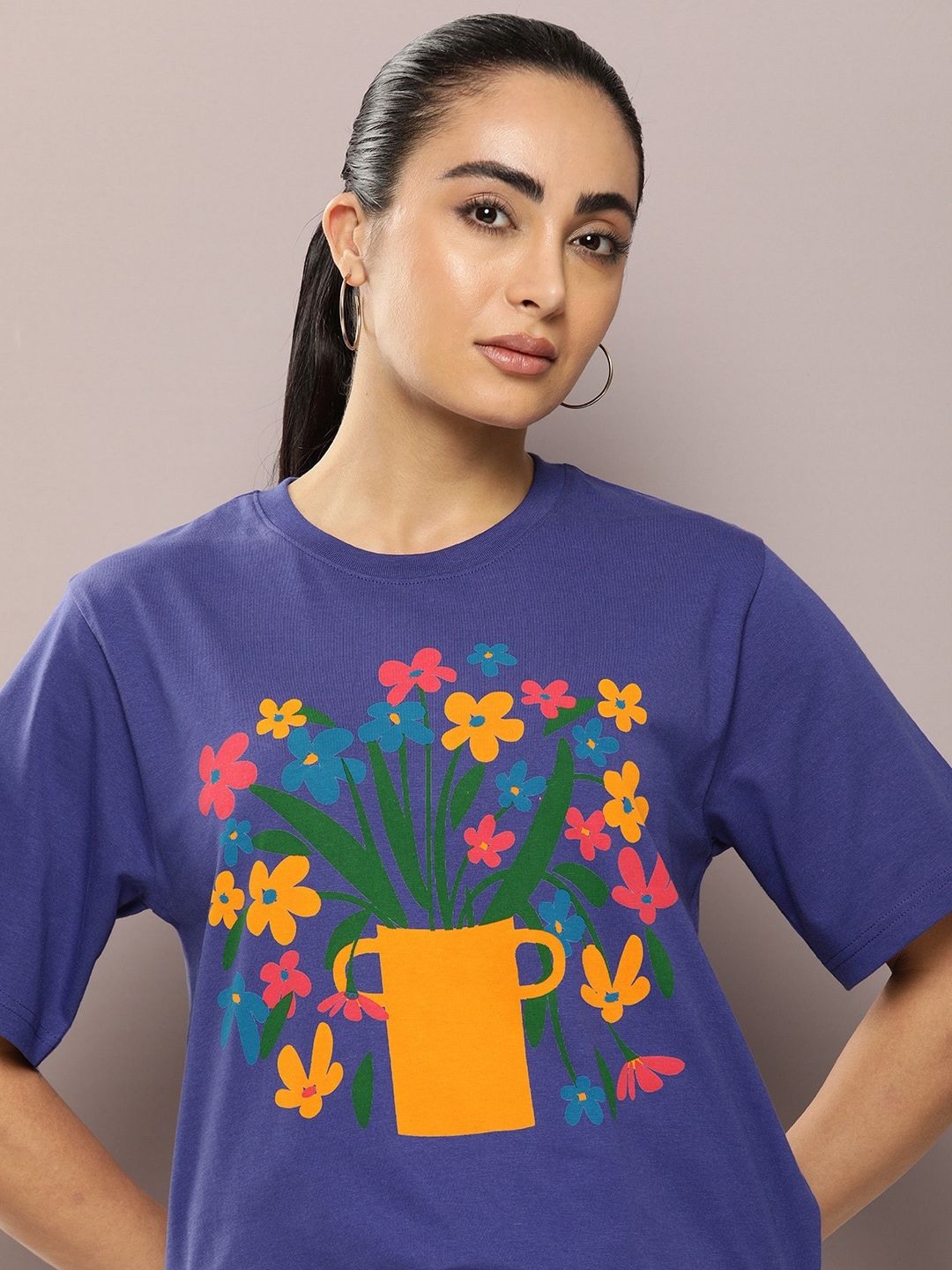 DILLINGER Graphic Printed Oversized Pure Cotton T-shirt
