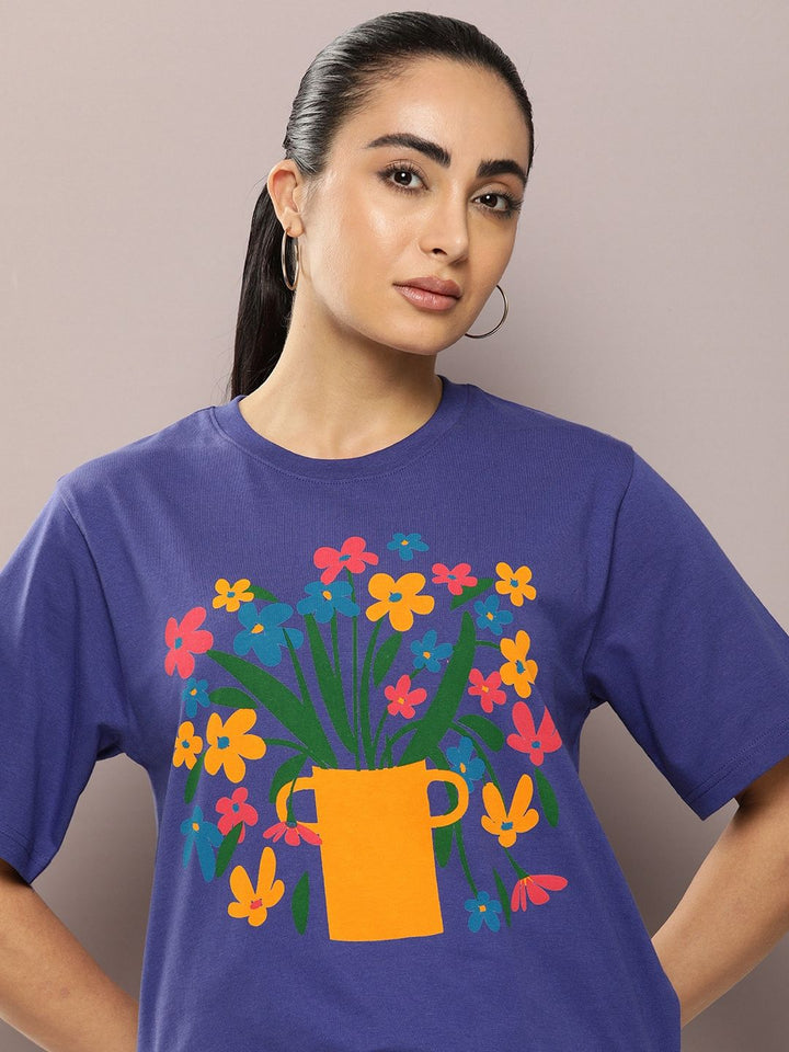 DILLINGER Graphic Printed Oversized Pure Cotton T-shirt
