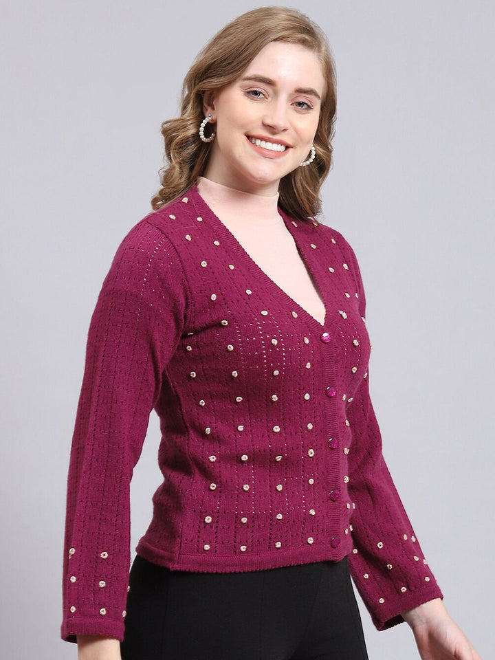Monte Carlo Self Designed Woollen Cardigan