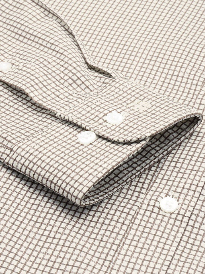 Raymond Slim Fit Checked Pure Cotton Formal Shirt