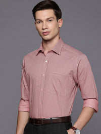 Raymond Pure Cotton Slim Fit Checked Formal Shirt