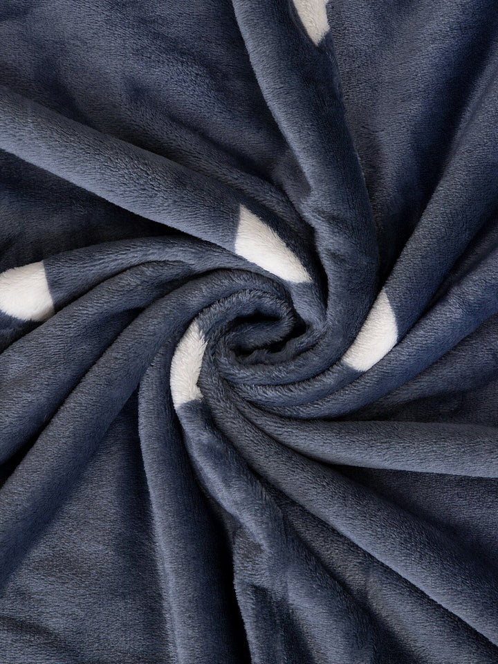Cortina Grey Geometric AC Room 210 GSM Single Bed Blanket