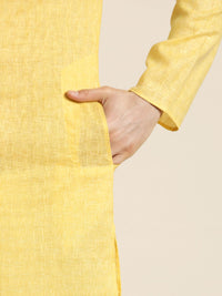 SOJANYA Checked Cotton Linen Kurta