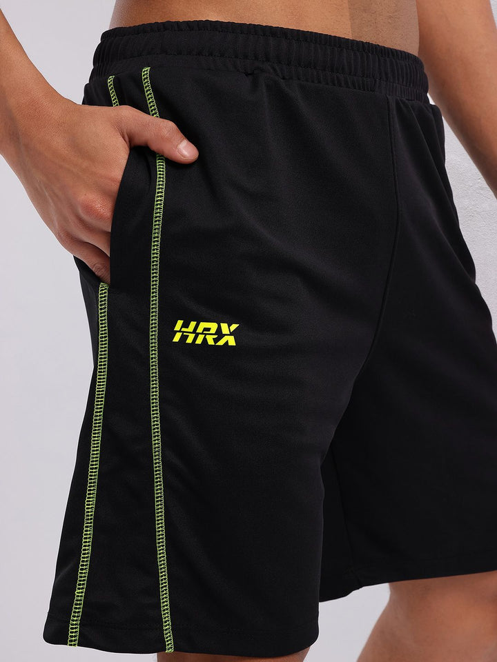 HRX by Hrithik Roshan Men Contrast Stitch Rapid-Dry Training Shorts