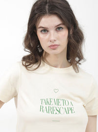 RAREISM Round Neck Short Sleeves Cotton T-shirt