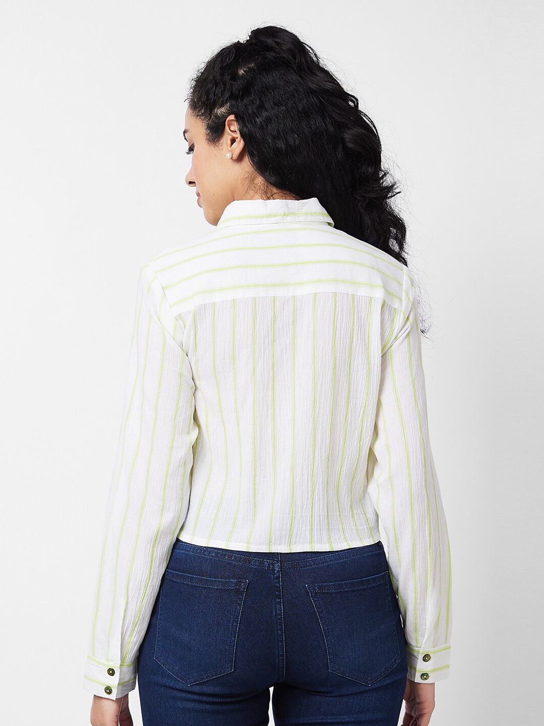 SPYKAR Women Opaque Striped Casual Shirt