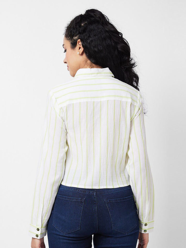 SPYKAR Women Opaque Striped Casual Shirt
