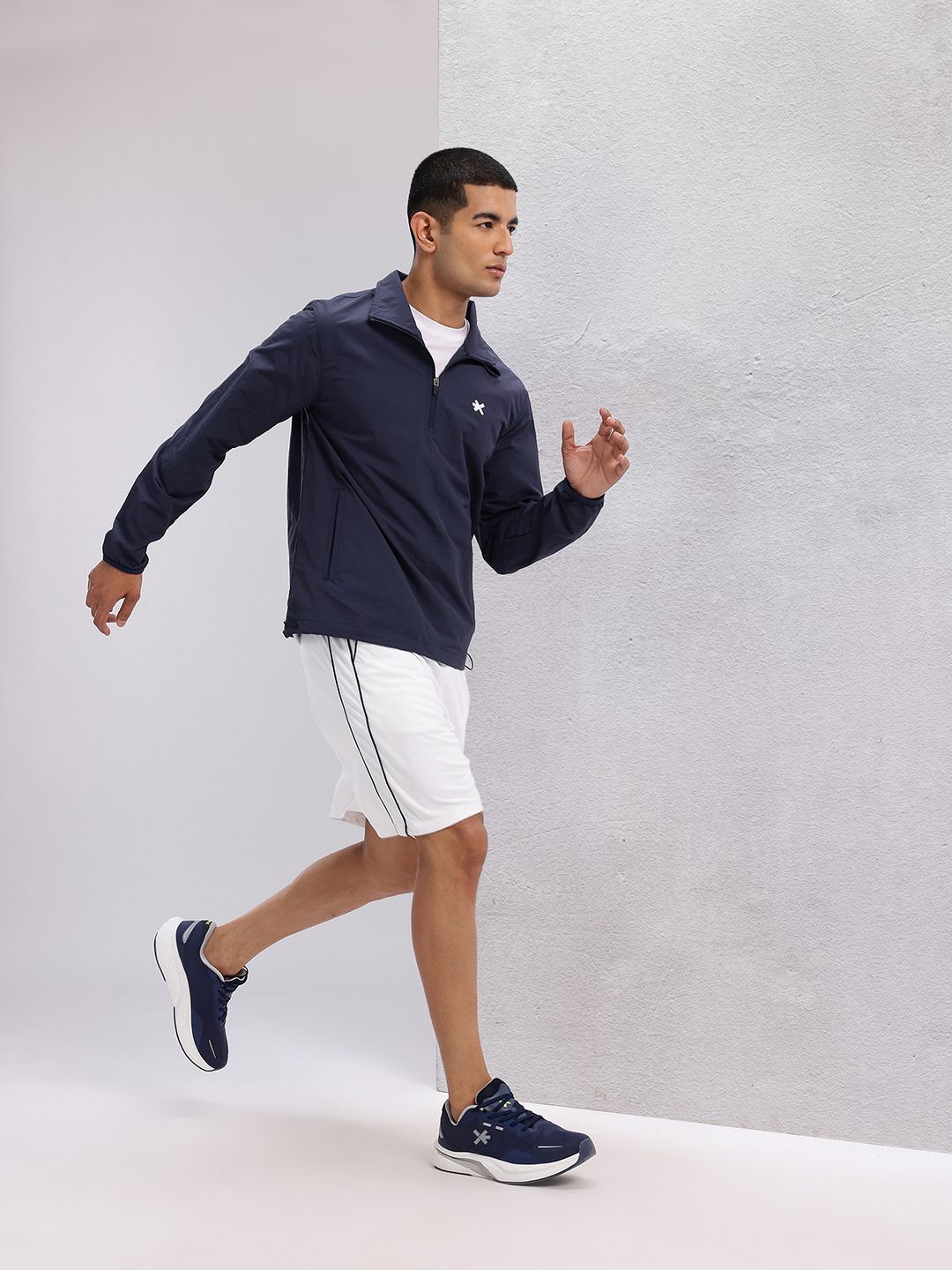 HRX by Hrithik Roshan Mock Collar Rapid-Dry Running Jacket with Toggle Hem