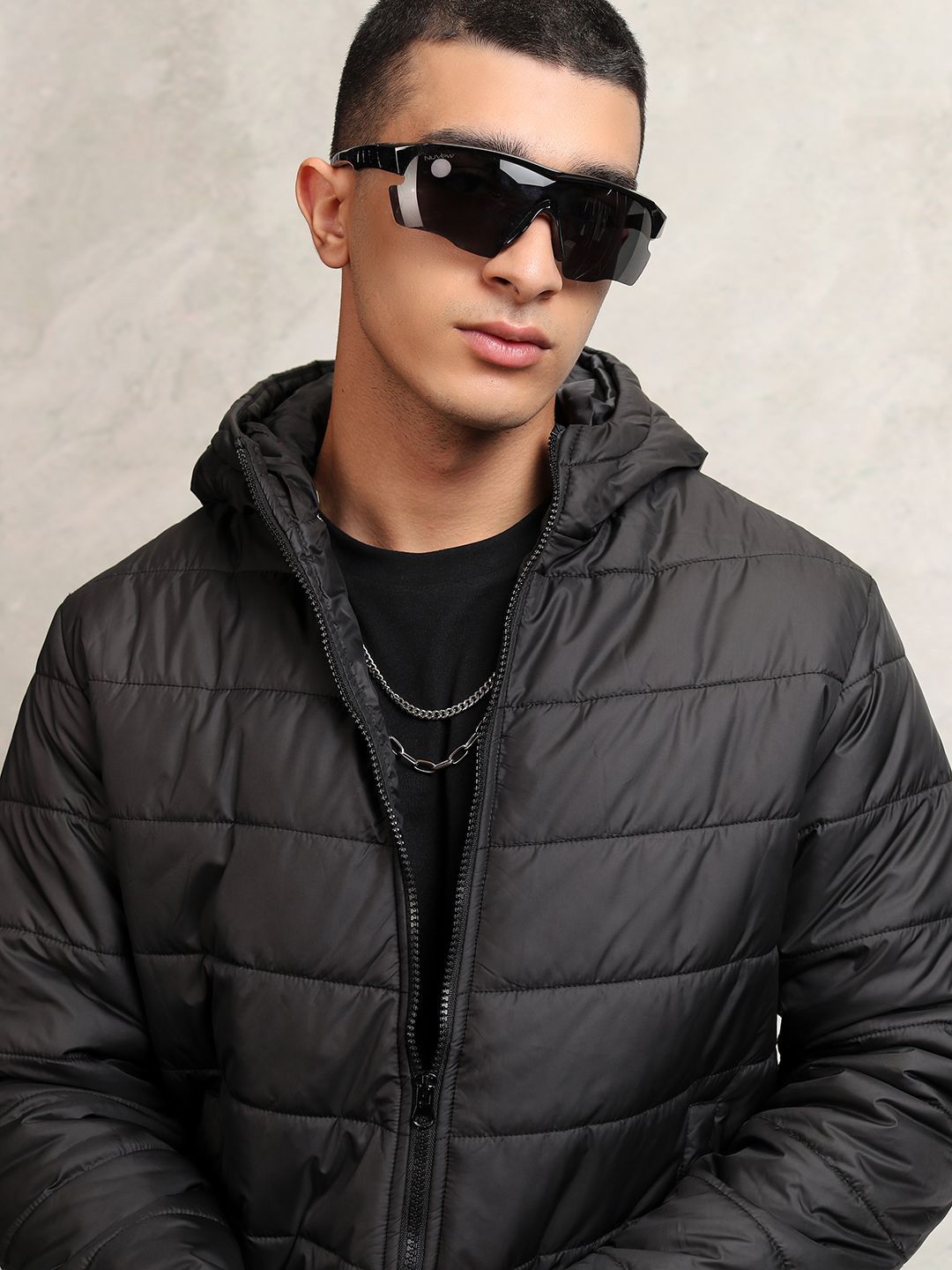 Highlander Men Selap Jaket Puffer dengan Hood
