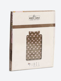 Monte Carlo Pixel Pink & Green Floral Printed 120 TC Single Bedsheet Set 1.52 m x 2.30 m
