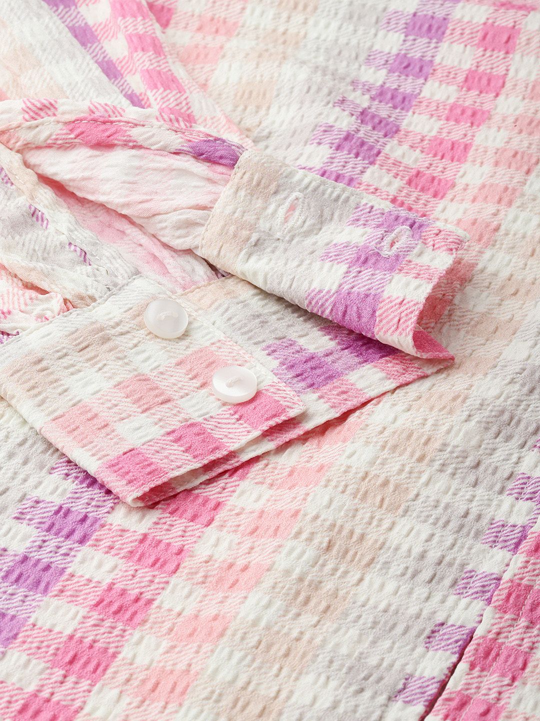 DressBerry Rainbow Checkerboard Shirt