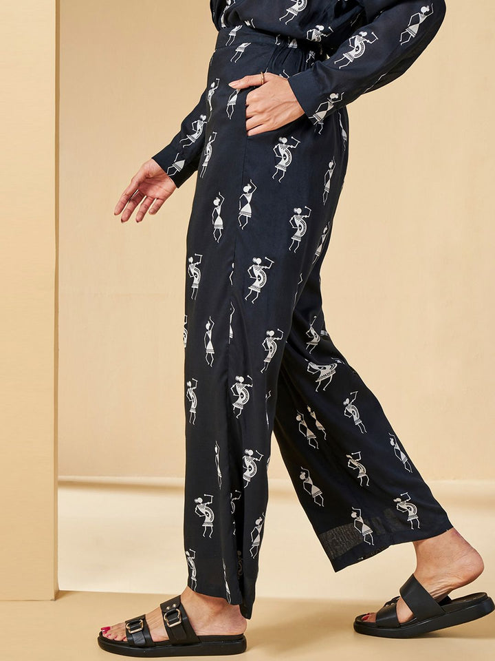 Global Desi Women Floral Printed Trousers