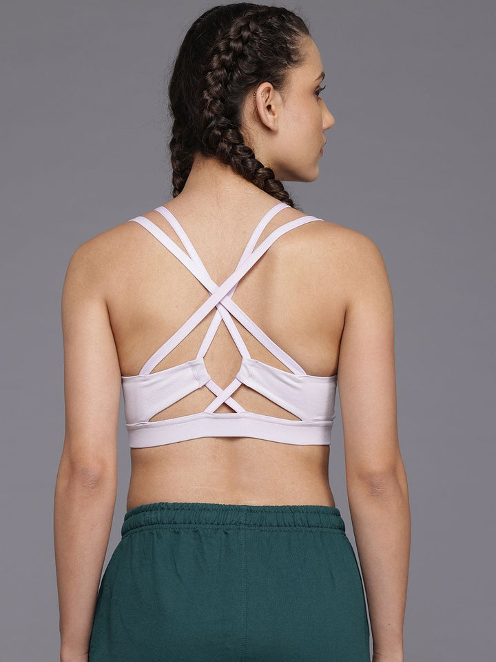 HRX by Hrithik Roshan Styled Back Medium Coverage Lightly Padded Workout Bra KY018_03