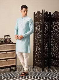 House of Pataudi Floral Embroidered Thread Work Jashn Kurta