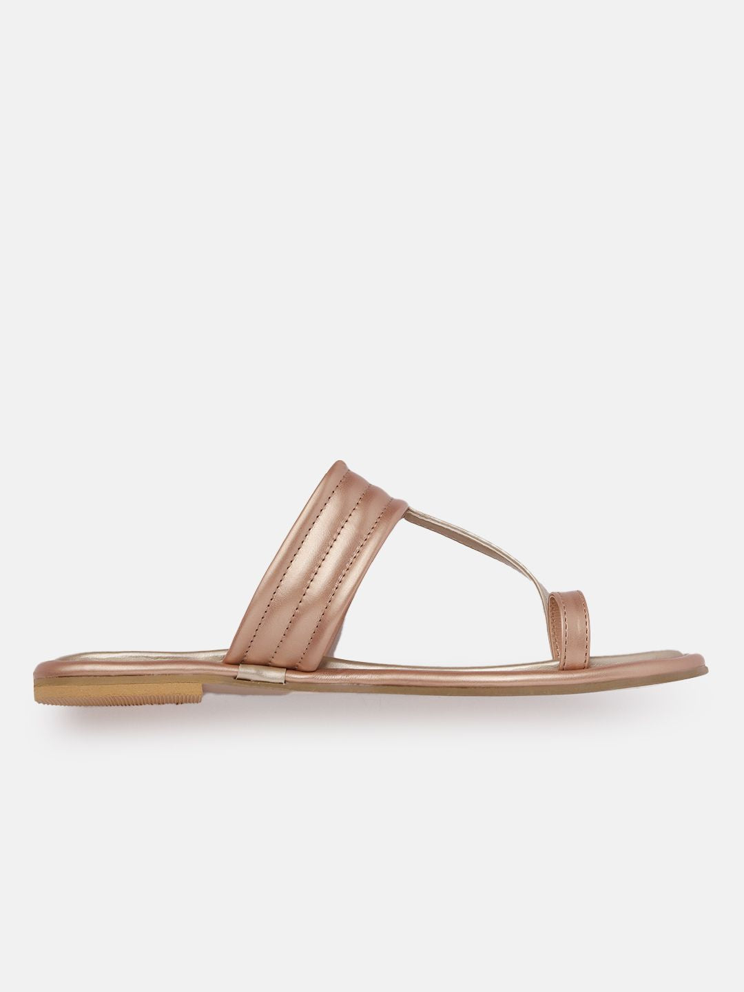 Anouk Women Striped Ethnic One Toe Flats