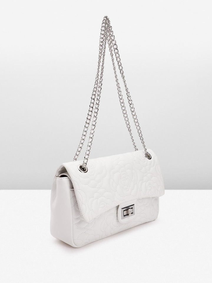 Lino Perros Beg Sling Berstruktur Floral Floral