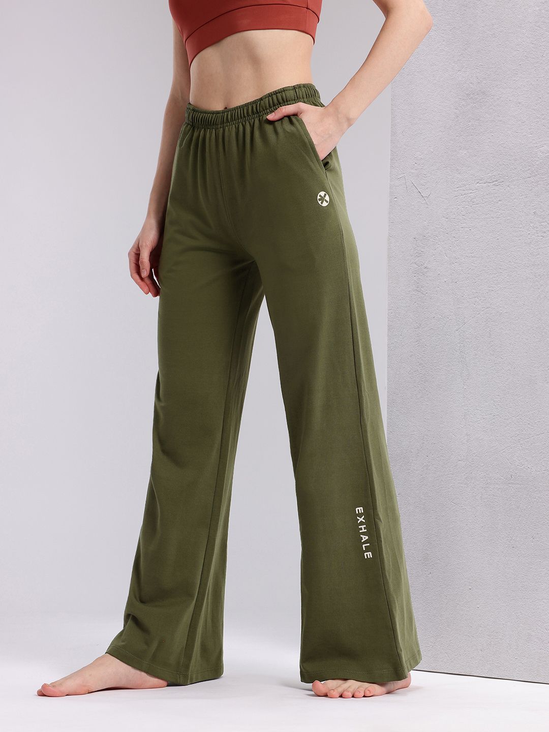 HRX by Hrithik Roshan Women Typography Print Yoga Track Pants