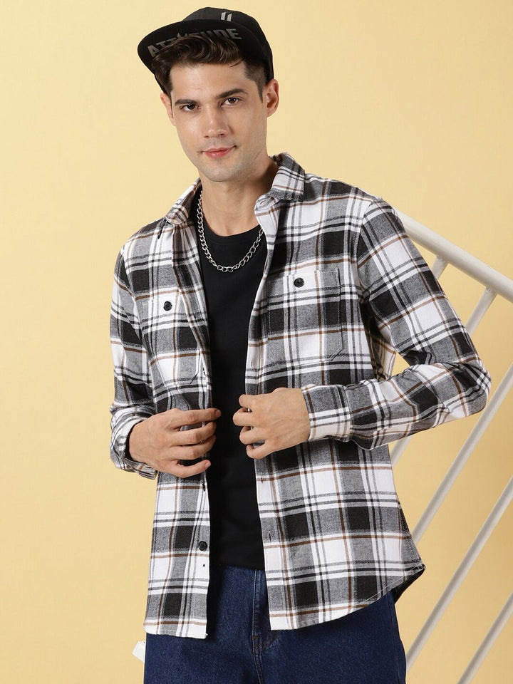 Thomas Scott Standard Slim Fit Tartan Checked Casual Shirt