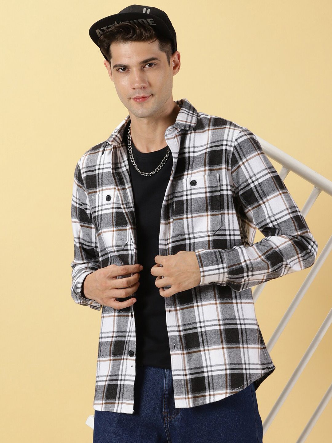 Thomas Scott Standard Slim Fit Tartan Checked Casual Shirt