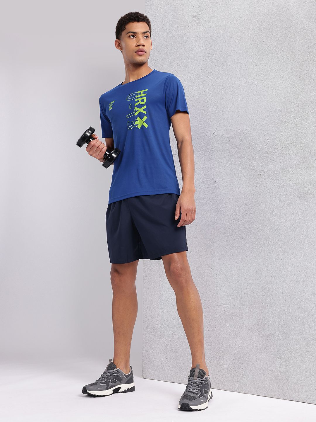 HRX by Hrithik Roshan Brand Logo Printed Rapid-Dry Training T-shirt