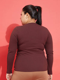 SASSAFRAS Curve Plus Size V-Neck Wrap Top