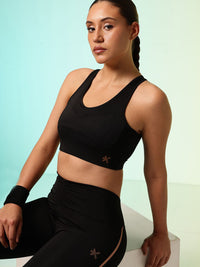 HRX by Hrithik Roshan Active Goddess Rapid-Dry Padded Training Bra HR_SS25_W_BA_KT126_03_B
