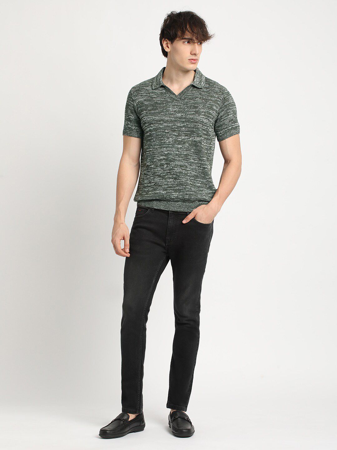 THE BEAR HOUSE Knitted Regular Fit Polo T-Shirt