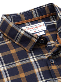 The Indian Garage Co Slim Fit Checked Casual Shirt