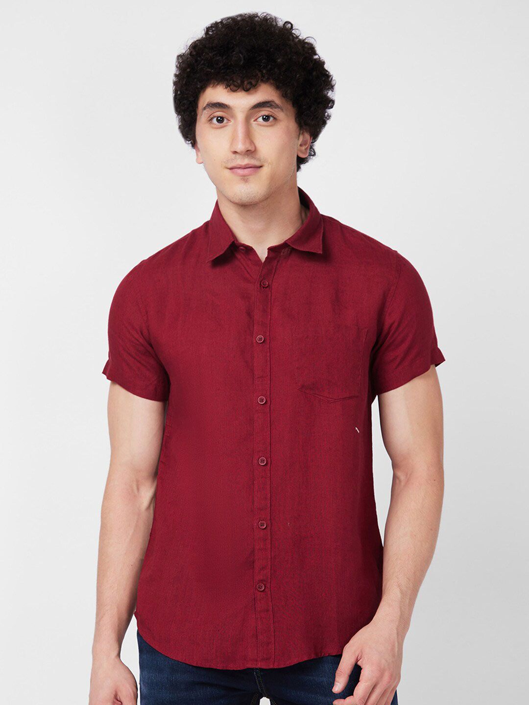 SPYKAR Linen Casual Shirt