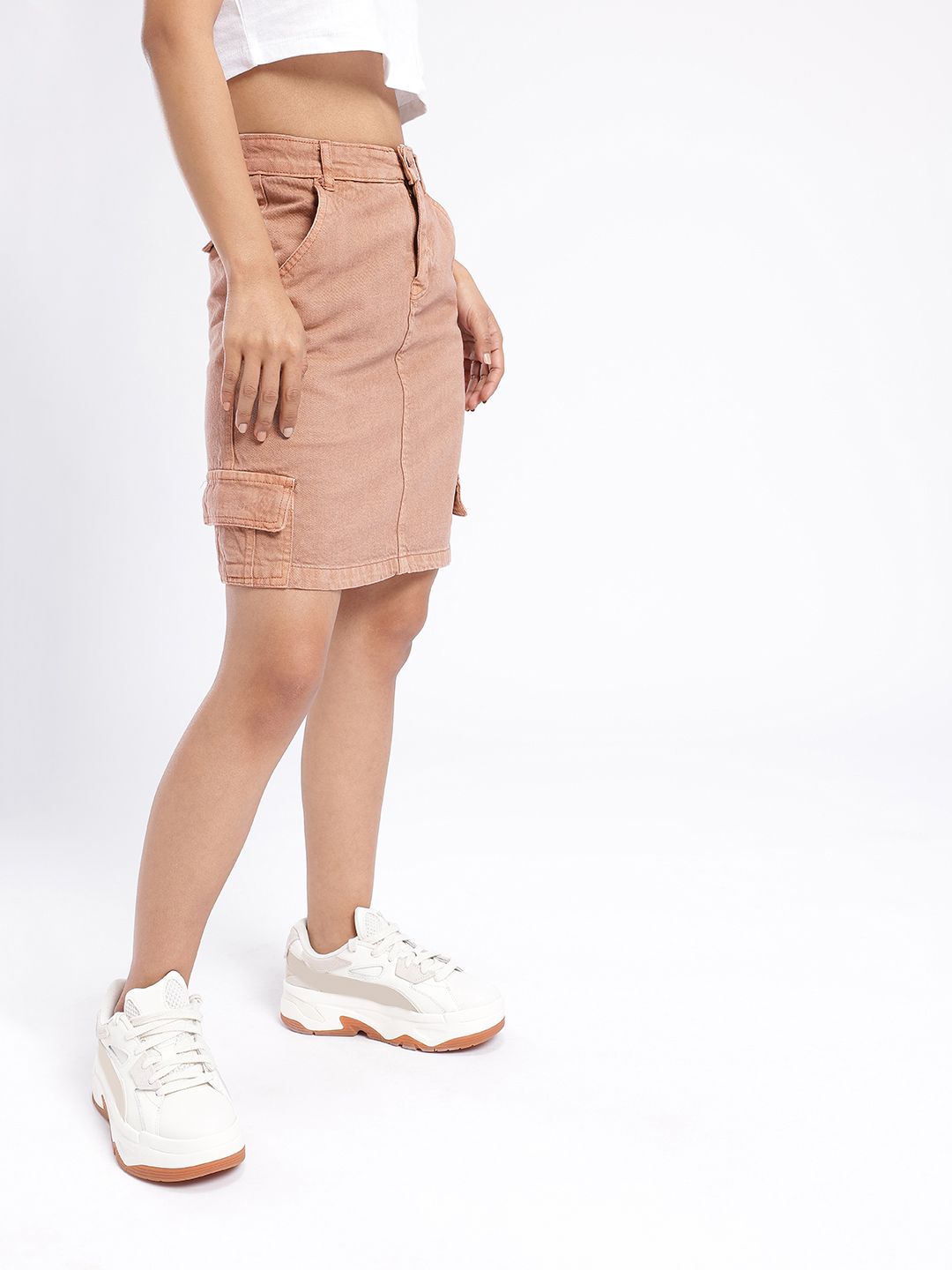 DressBerry Women Modern Chic A-Line Denim Skirt