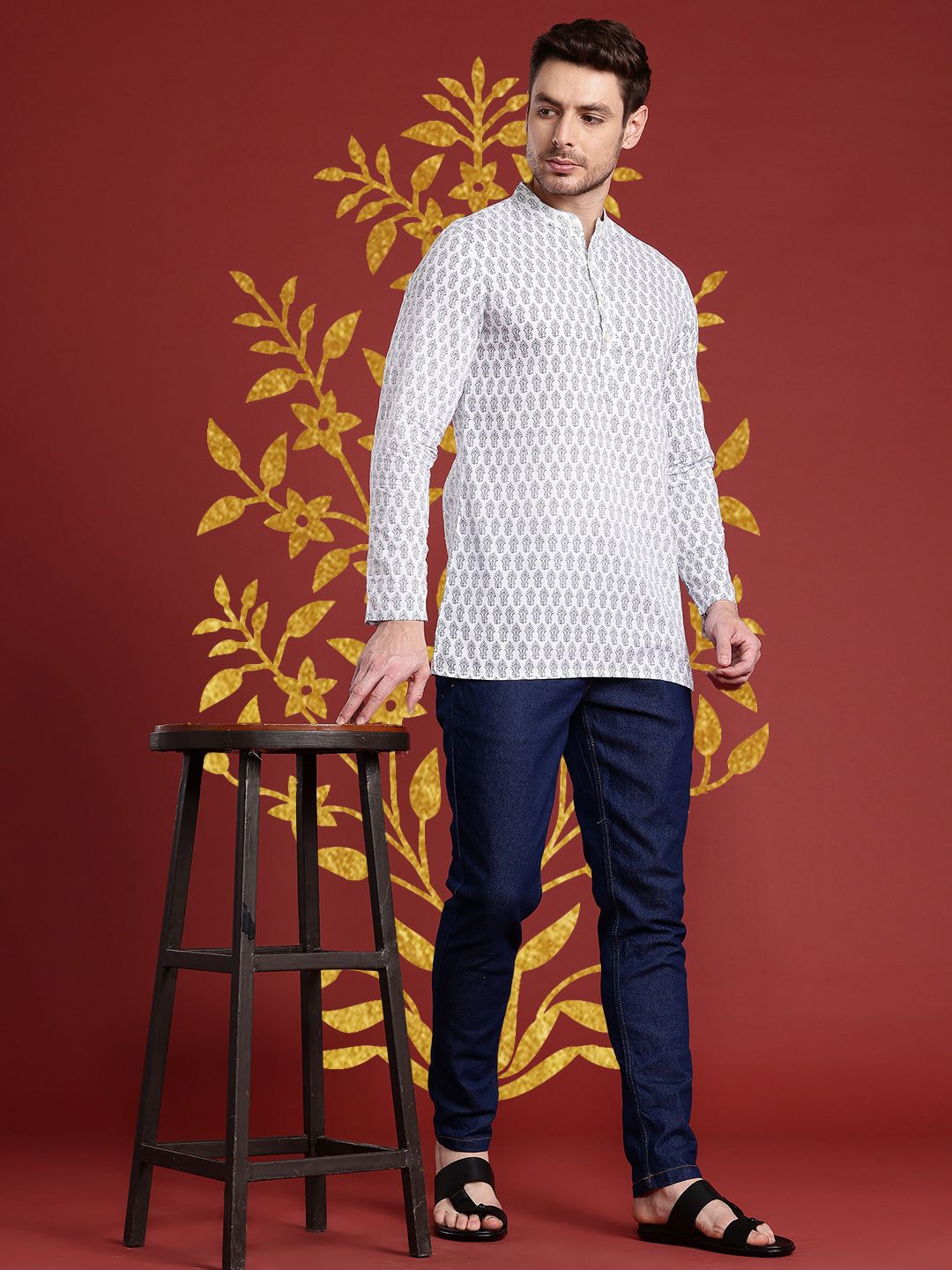 Anouk Ethnic Motifs Printed Kurta