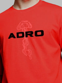 ADRO Men Graphic Printed Round Neck Cotton Oversized T-Shirt
