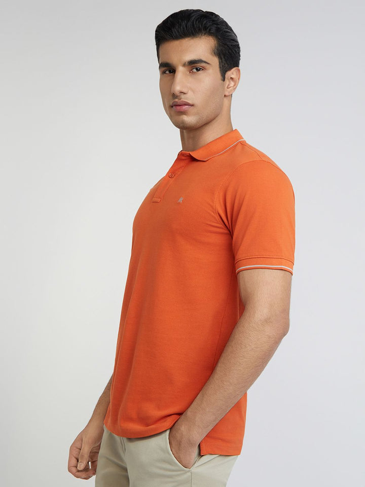 Raymond Pure Cotton Modern Fit Polo Collar T-shirt