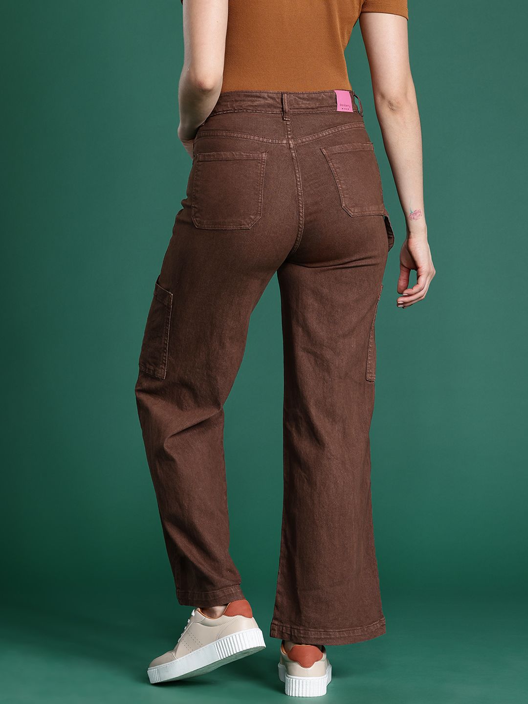 DressBerry Women Straight Fit Coloured Jeans