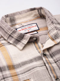 The Indian Garage Co Pure Cotton Slim Fit Checked Casual Shirt