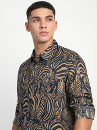 THE BEAR HOUSE Men Slim Fit Floral Opaque Printed Casual Shirt