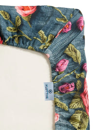 Moda Rapido X KLOTTHE Turquoise Biru & Hijau Bunga 300 TC Cadar Tempat Tidur Single dengan 1 Sarung Bantal