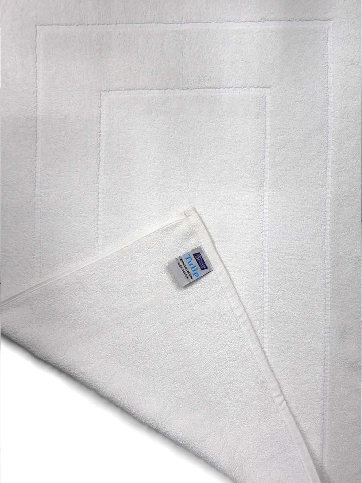 BOMBAY DYEING White Pure Cotton 450 GSM Anti Skid 450 GSM Bath Rugs