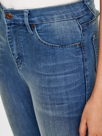 AND Women Straight Fit Light Fade Printed Stretchable Jeans