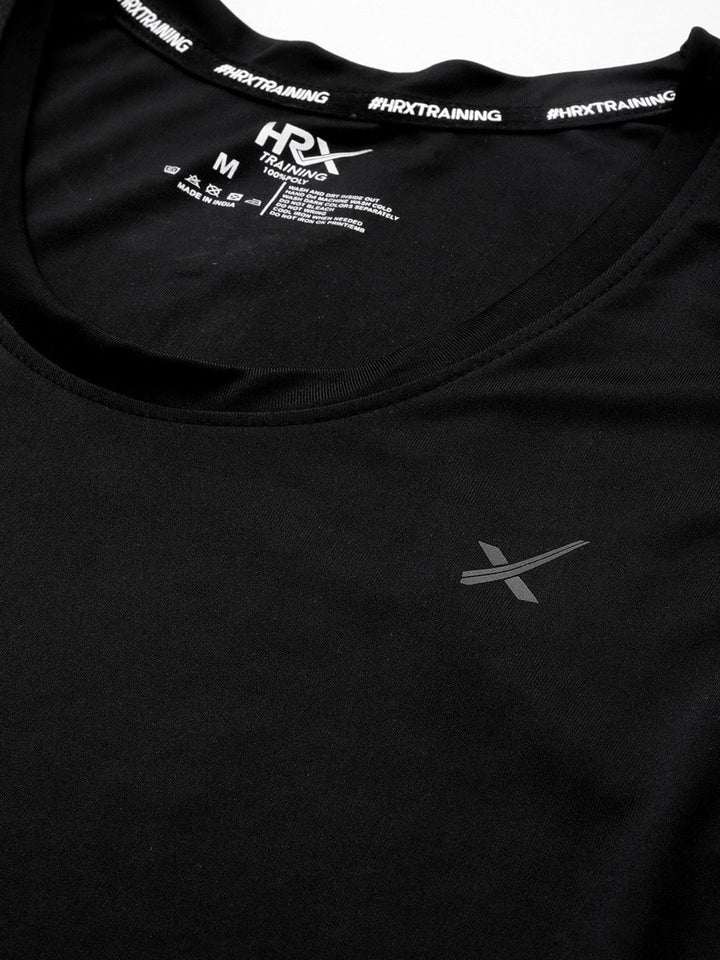 HRX by Hrithik Roshan Rapid-Dry Brand Logo Printed Back Sleeveless Training T-shirt