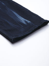 The Indian Garage Co Men Slim Straight Fit Light Fade Stretchable Jeans