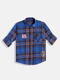 Monte Carlo Boys Tartan Checked Casual Smart Fit Shirt