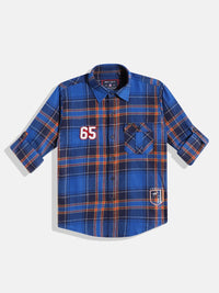 Monte Carlo Boys Tartan Checked Casual Smart Fit Shirt