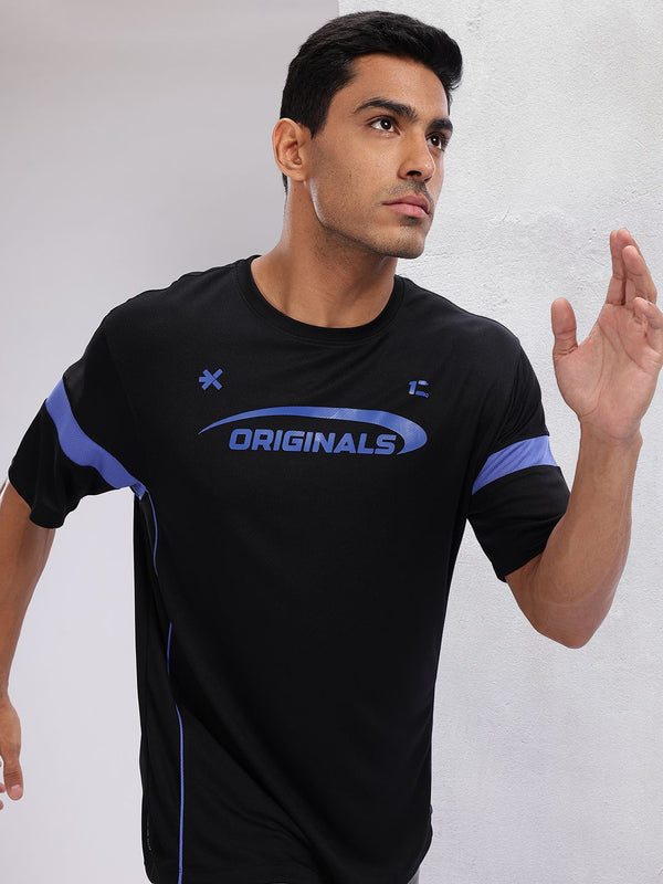 HRX oleh Hrithik Roshan Typography Print Rapid-Dry Running T-shirt